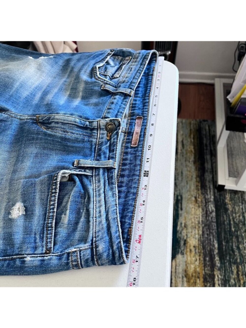 Joes Jeans Womens Sz 31The High Water Relaxed Mid Rise Soft Distressed Stretch - Picture 11 of 16